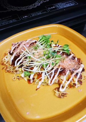 もっちり系★春キャベツが主役のお好み焼き-レシピのメイン写真