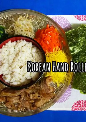 韓国風♪カラフル手巻き寿司-レシピのメイン写真