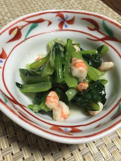 エビと小松菜の中華炒め-レシピのメイン写真