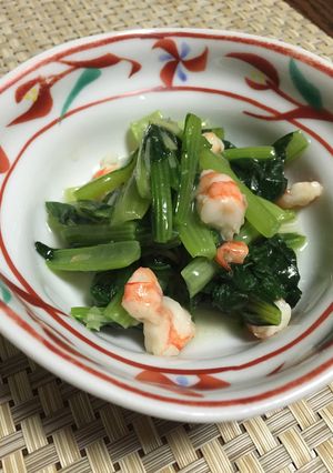 エビと小松菜の中華炒め-レシピのメイン写真