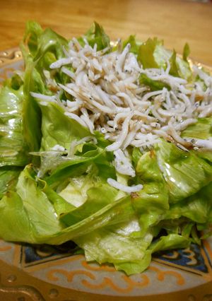 レタスのしらすぽん酢サラダ-レシピのメイン写真