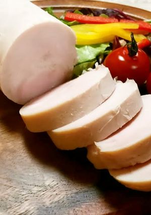 ヘルシー♪しっとり鶏ハム(一日漬ける版)-レシピのメイン写真