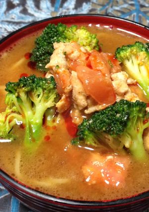 美味しい刺激！ピリ辛トマト味噌ラーメン。-レシピのメイン写真