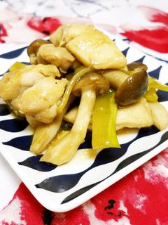 鶏肉とブナピーのヘルシー♡ポン酢炒め♪-レシピのメイン写真