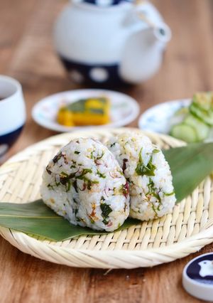 海藻とかつお節のオイルおにぎり-レシピのメイン写真