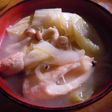 生姜増量! うどん汁再調理スープ 完食!