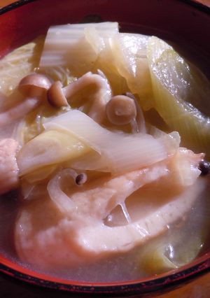 生姜増量! うどん汁再調理スープ 完食!-レシピのメイン写真