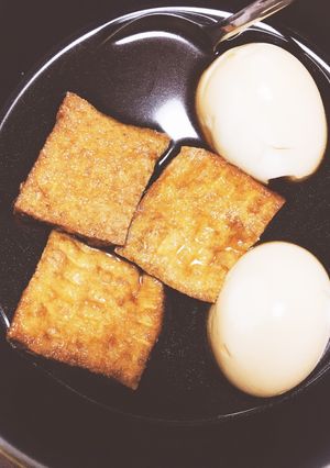 【簡単】厚揚げと卵のすき焼き風煮【安い】-レシピのメイン写真