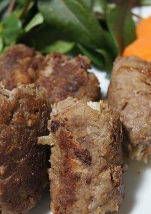 エノキの挽肉巻き、菊芋入り-レシピのメイン写真