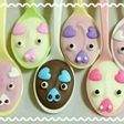 スプーンチョコで3色のぶたサン♪♪