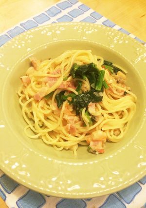 ほうれん草とシーフードのクリームパスタ☆-レシピのメイン写真