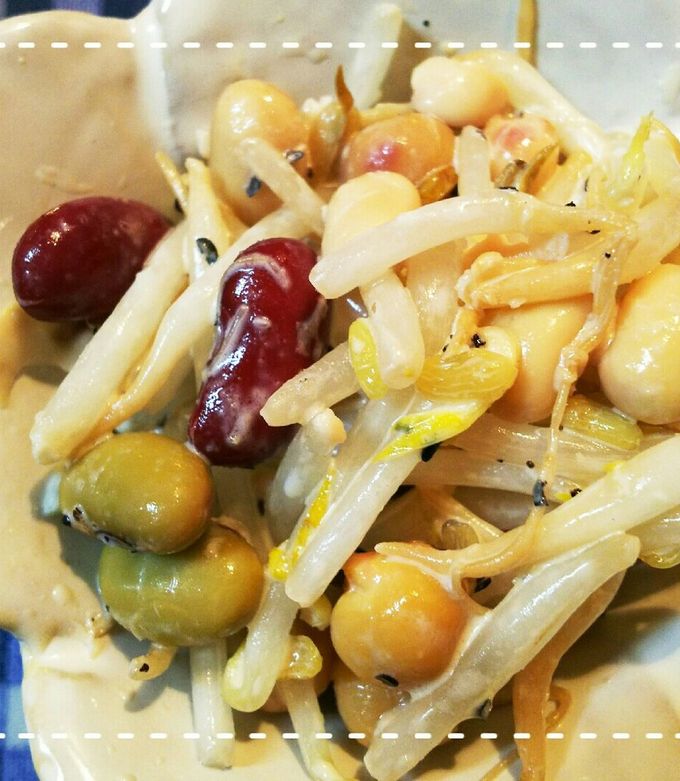 レンジだけ簡単！もやしと大豆のマヨサラダ-レシピのメイン写真