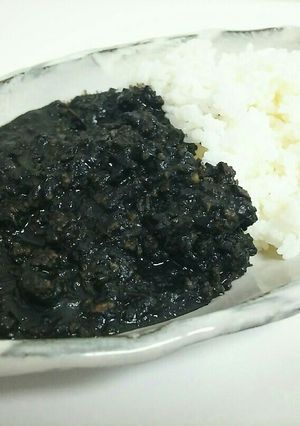イカ墨キーマカレー-レシピのメイン写真