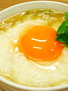 卵かけしょう油のとろろ雑炊-レシピのメイン写真