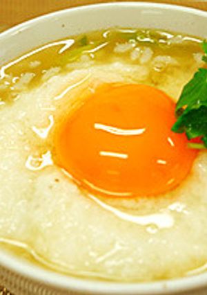 卵かけしょう油のとろろ雑炊-レシピのメイン写真
