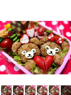 ダッフィー シェリーメィ キャラ弁当-レシピのメイン写真