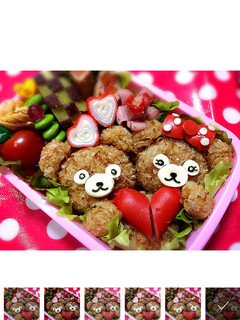 ダッフィー シェリーメィ キャラ弁当-レシピのメイン写真