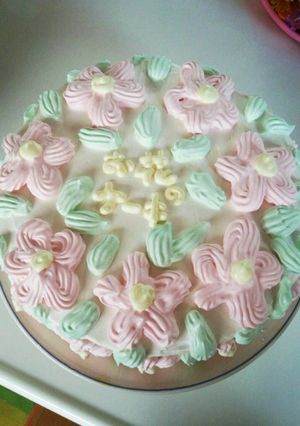 簡単☆お花のケーキ-レシピのメイン写真