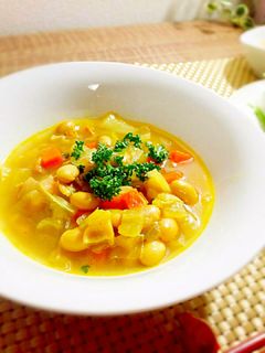 野菜たっぷりカレースープ-レシピのメイン写真