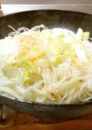 最速の具なし焼き素麺-レシピのメイン写真