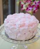 薔薇ケーキ❁チョコスポンジ＆いちごムース
