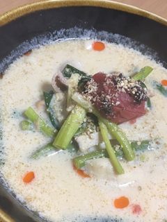 梅干しでさっぱり!豆乳うどん☆-レシピのメイン写真