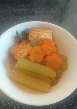 ふきと厚揚げの煮物-レシピのメイン写真