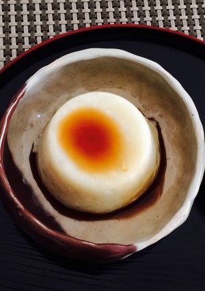 甘酒豆乳ぷりん黒蜜水かけ-レシピのメイン写真