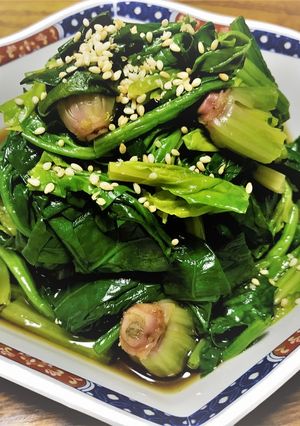 根っこまで美味しい♪ほうれん草の浸し♪-レシピのメイン写真