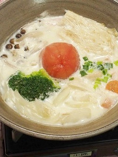 【ひとり鍋】野菜たっぷり!豆乳鶏鍋-レシピのメイン写真