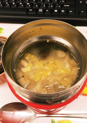 朝時短！スープジャー あったか中華粥-レシピのメイン写真