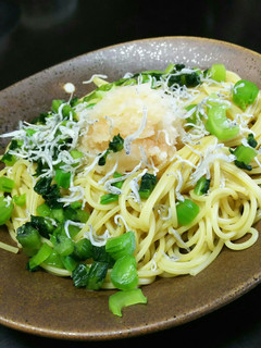 野沢菜と明太子の和風パスタ☆めんつゆで♪-レシピのメイン写真
