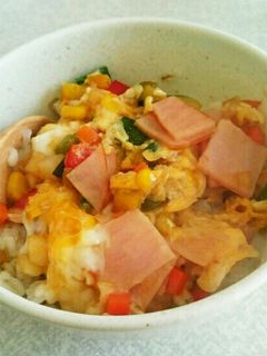 カラフルたまご丼-レシピのメイン写真