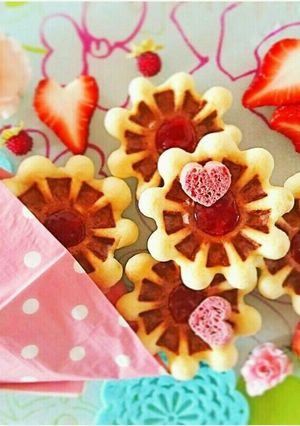 ワッフルボウルメーカーで*ワッフルブーケ-レシピのメイン写真