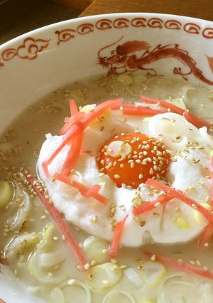 ふわふわお月見ラーメン-レシピのメイン写真