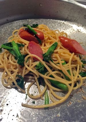 菜の花パパッとパスタ はちみつ醤油❣️-レシピのメイン写真