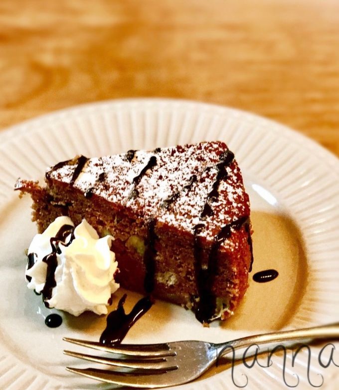 バナナとキウイのしっとりチョコケーキ♡-レシピのメイン写真