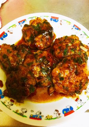 つくねの照り焼き 簡単 大葉入り-レシピのメイン写真