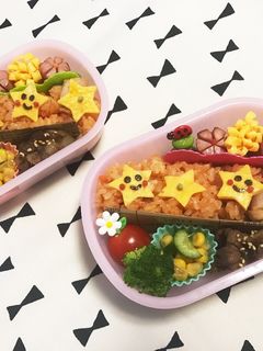 星のオムライス弁当 幼稚園-レシピのメイン写真