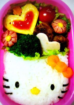 簡単キャラ弁☆キティちゃん-レシピのメイン写真
