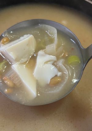 納豆の味噌汁-レシピのメイン写真