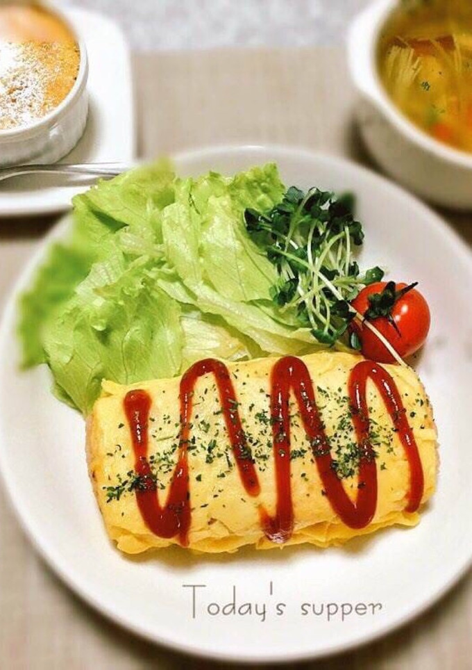 簡単 くるくるオムライス-レシピのメイン写真
