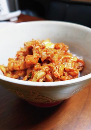 黒豆醗酵玄米の豚キムチ丼♡-レシピのメイン写真