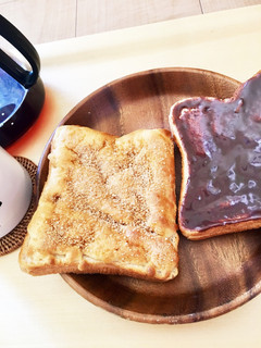 ノンオイル皮でトーストメロンパン-レシピのメイン写真