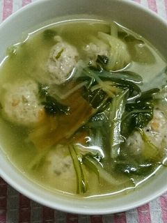 簡単☆鶏団子スープ-レシピのメイン写真