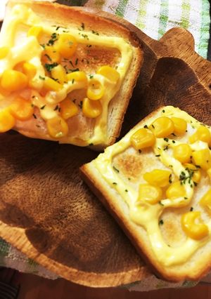 トースター★簡単5分コーンマヨパン★-レシピのメイン写真