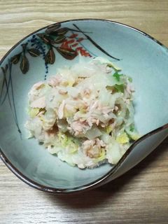 調理時間5分!?白菜とシーチキンの和え物-レシピのメイン写真