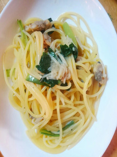 *あさりと小松菜のパスタ*-レシピのメイン写真