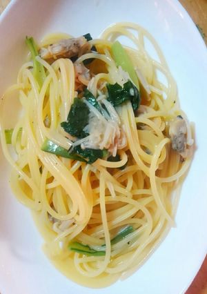 ＊あさりと小松菜のパスタ＊-レシピのメイン写真