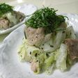 キャベツと豚肉のゆかり炒め